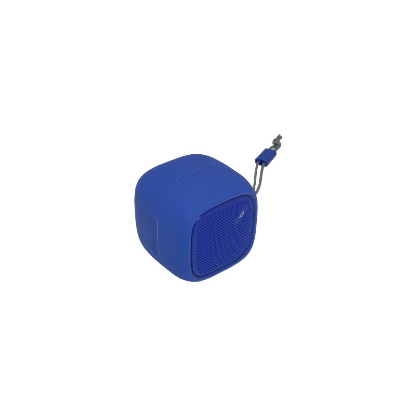 Blauer tragbarer Bluetooth-Lautsprecher, Micro-USB-Ladegerät