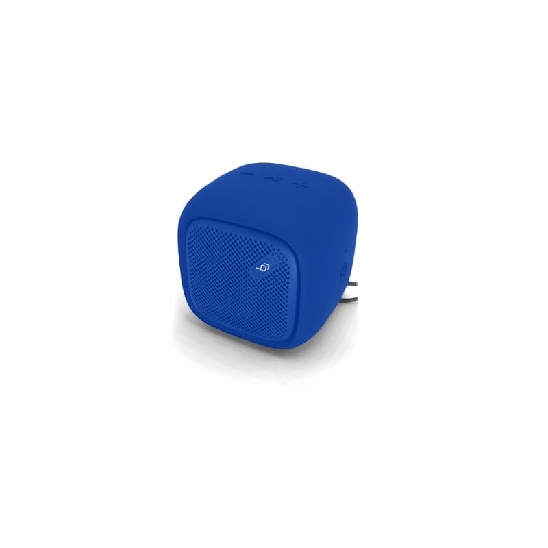 Altavoz bluetooth portátil azul, cargador micro USB
