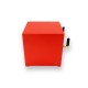 Small powerful i3 PC, aesthetics and red design, with an aluminum shell