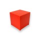 Red Cubic Mini-pc met Europees moederbord en Franse romp