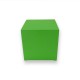 Mini PC cube with green aluminum shell made in France