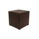 Placă de bază franceză Mini PC în formă de cub din lemn de frasin maro