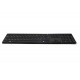 Graphite aluminum keyboard with rechargeable battery
