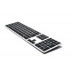 Source White-toetsenbord van aluminium met stille toetsen