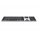 Bluetooth keyboard with a range of 9m for pc, smartphone and tablet