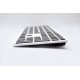 White Rechargeable Wireless Keyboard with 1+ Year Battery Life
