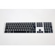 Profile white azerty keyboard with contrasting keys