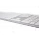 Mechanisch grijs azerty-toetsenbord voor pc en mobiel apparaat