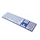 Multi-pairing mechanical blue keyboard