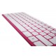 Fuchsia wireless keyboard for pc and tablet