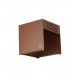 Brown metal computer case for Kubb