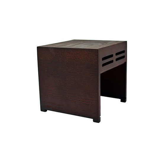 Caja de mini PC de madera de fresno marrón